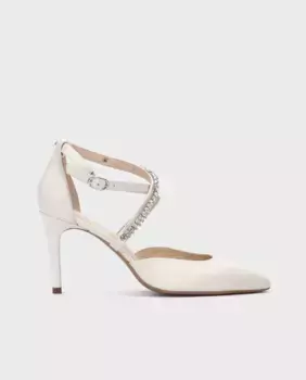 Женские кожаные туфли с пряжкой и гелевой стелькой Martinelli, белый