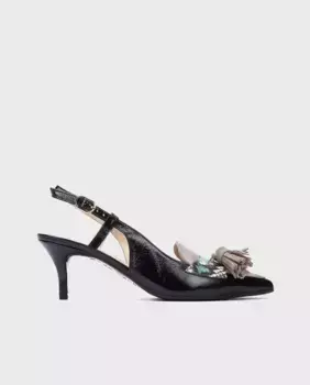 Женские кожаные туфли с пряжкой и гелевой стелькой Martinelli, черный