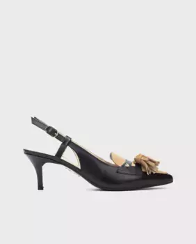 Женские кожаные туфли с пряжкой и гелевой стелькой Martinelli, черный