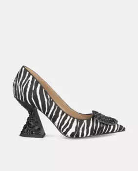 Женские кожаные туфли с застежкой Alma en Pena, белый