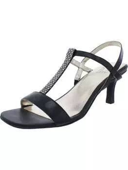 Женские кожаные туфли Skylar с ремешком на щиколотке Naturalizer, черный