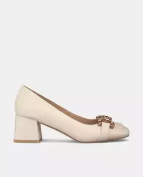 Женские кожаные туфли со стременами Alma en Pena, белый