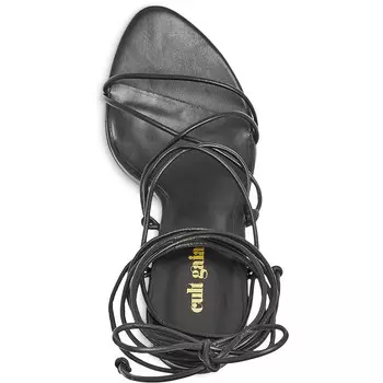 Женские кожаные туфли Soleil без шнуровки на каблуке Cult Gaia, черный