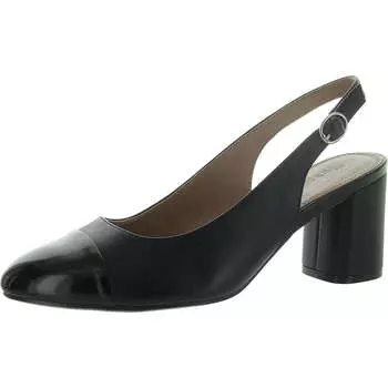 Женские кожаные туфли Sophie с круглым носком и открытой пяткой на каблуке Naturalizer, черный
