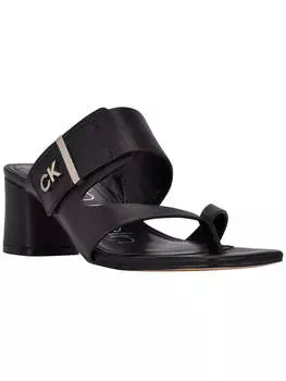 Женские кожаные туфли-стринги Briella Calvin Klein, черный