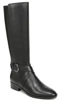 Женские кожаные узкие сапоги до колена Raisa Naturalizer, цвет Black Leather