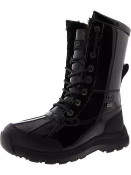 Женские кожаные водонепроницаемые зимние ботинки Adirondack UGG, черный