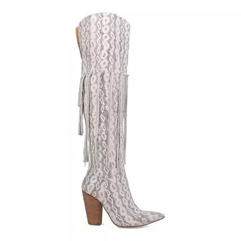 Женские кожаные высокие сапоги до бедра Dingo Kitty Kat Dingo, красный