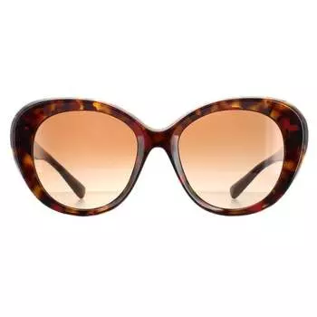 Женские красные солнцезащитные очки Butterfly Гавана с градиентом va4113 Valentino, коричневый
