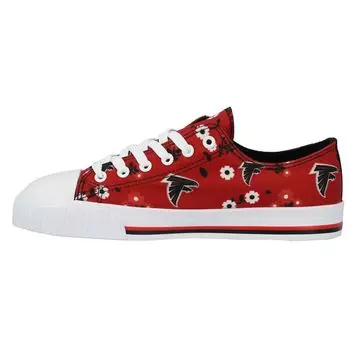 Женские красные туфли FOCO Atlanta Falcons из парусины с цветочным принтом