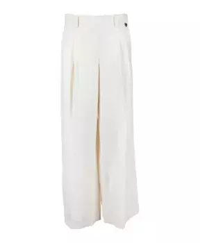 Женские кремовые брюки Twinset, белый
