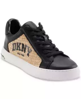 Женские кроссовки Abeni Arch Raffia Logo Low-Top DKNY, черный