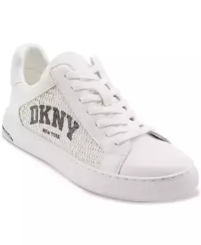 Женские кроссовки Abeni Arch Raffia Logo Low-Top DKNY, белый