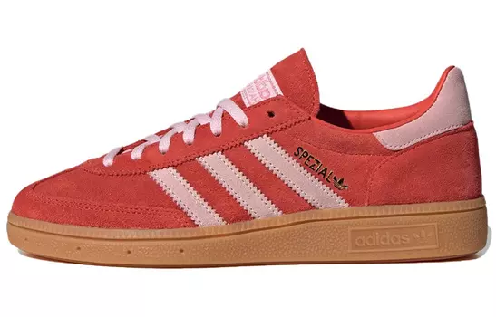Женские кроссовки adidas originals Handball Spezial ярко-красные, прозрачно-розовые, Апельсин