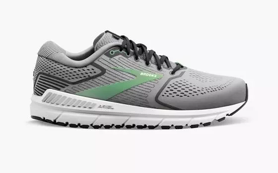 Женские кроссовки Ariel 20 из сплава/черно-жемчужного/зеленого цвета BROOKS