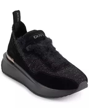 Женские кроссовки Aveline на шнуровке DKNY, черный