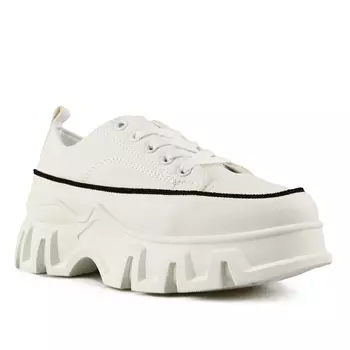 Женские кроссовки белые на платформе Tendenz