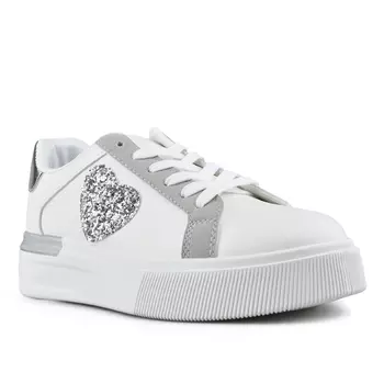 Женские кроссовки белые на платформе Tendenz