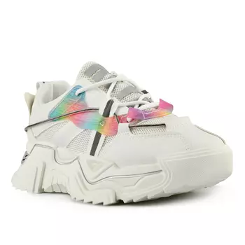 Женские кроссовки белые на платформе Tendenz