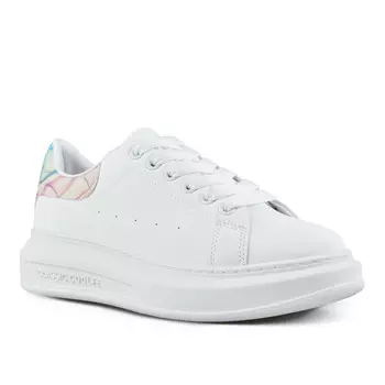 Женские кроссовки белые на платформе Tendenz