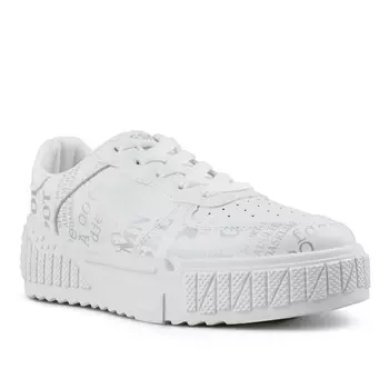 Женские кроссовки белые на платформе Tendenz