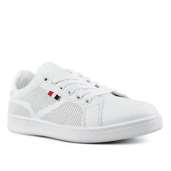 Женские кроссовки белые на платформе Tendenz