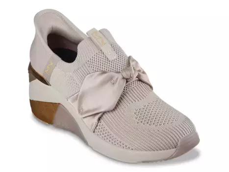 Женские кроссовки без шнуровки Mark Nason A Wedge Enzie Wedge Skechers, Taupe