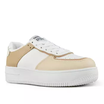 Женские кроссовки бежевые на платформе Tendenz