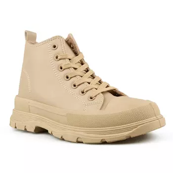 Женские кроссовки бежевые на платформе Tendenz