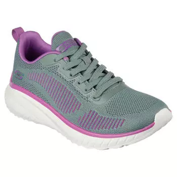 Женские кроссовки BOBS SQUAD CHAOS STELLAR TEMPO Оливково-зеленый SKECHERS, цвет gruen