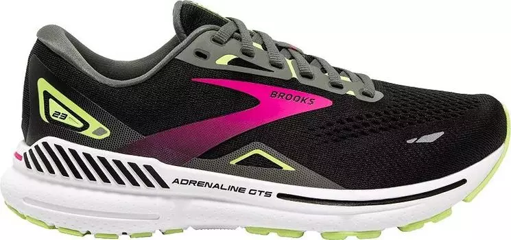 Женские кроссовки Brooks Adrenaline GTS 23, черный/зеленый