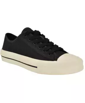 Женские кроссовки Carey Jacquard Logo Low-Top на шнурках GUESS, черный