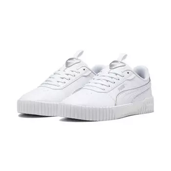 Женские кроссовки Carina 2.0 Pop Up Metallics PUMA White Matte Silver Grey Metallic