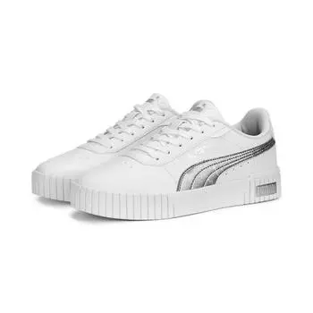 Женские кроссовки Carina 2.0 Space Metallics PUMA White Matte Silver Grey Metallic