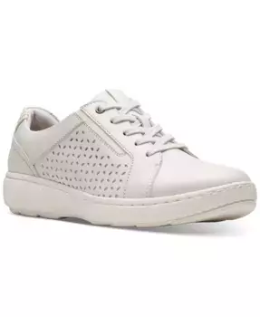 Женские кроссовки Caroline Ella на шнуровке без задника Clarks, белый