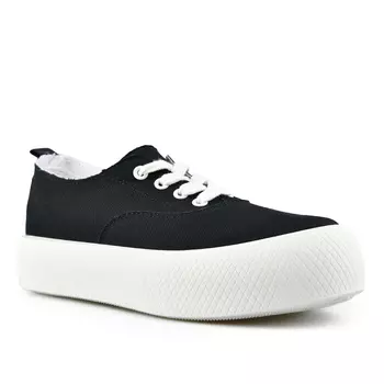 Женские кроссовки черные на платформе Tendenz