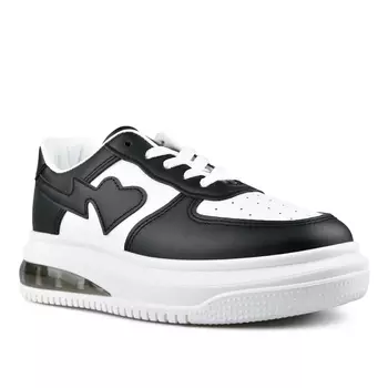 Женские кроссовки черные на платформе Tendenz