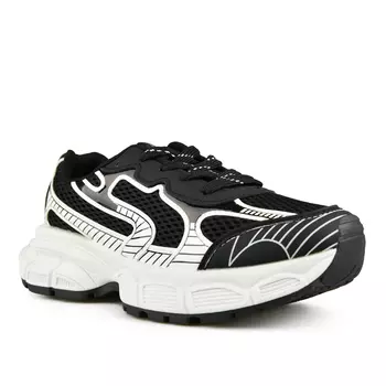 Женские кроссовки черные на платформе Tendenz