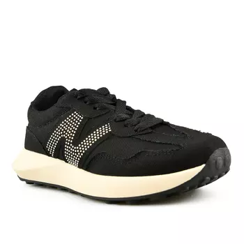 Женские кроссовки черные на платформе Tendenz