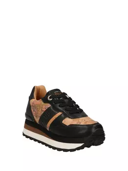 Женские кроссовки черный/бежевый Alviero Martini