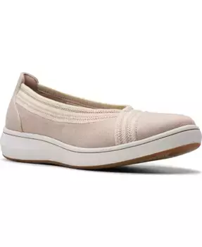 Женские кроссовки Cloud Steppers Breeze Sky Air с закрытым носком Clarks, коричневый/бежевый