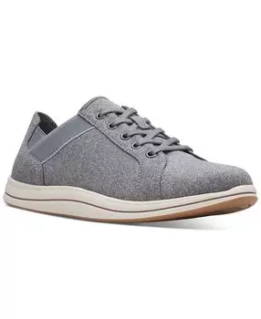 Женские кроссовки Cloudsteppers Breeze Sky на шнуровке Clarks, серый