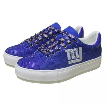 Женские кроссовки Cuce Royal New York Giants Team Color с кристаллами, цвет Gia Blue