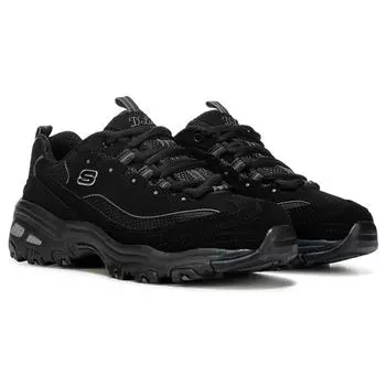 Женские кроссовки D'Lites среднего/широкого размера Skechers, черный