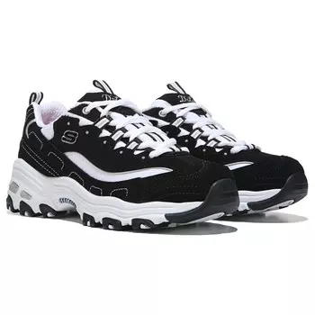 Женские кроссовки D'Lites среднего/широкого размера Skechers, черный