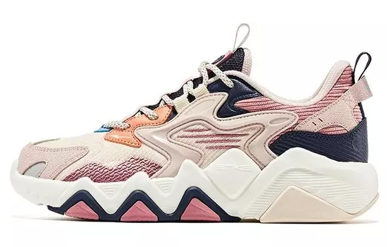 Женские кроссовки Dancing Fairy Lifestyle с низким верхом серого/черного/розового цвета Erke