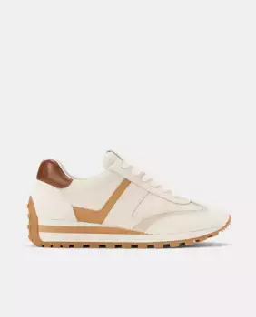 Женские кроссовки Dani из кожи с замшей Lauren Ralph Lauren, белый