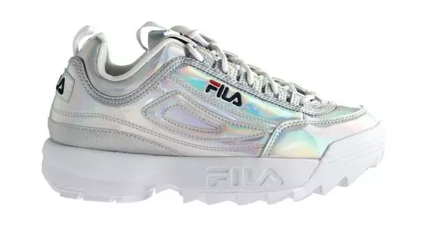 Женские кроссовки Disruptor M low Fila, серебряный