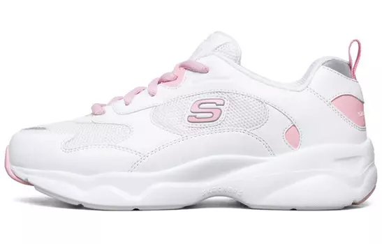 Женские кроссовки DLITES Chunky с низким верхом, белые/пудровые Skechers