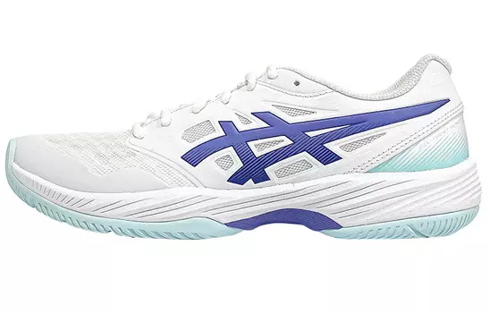 Женские кроссовки для бадминтона Asics Gel-Court Hunter 3, White/Eggplant
